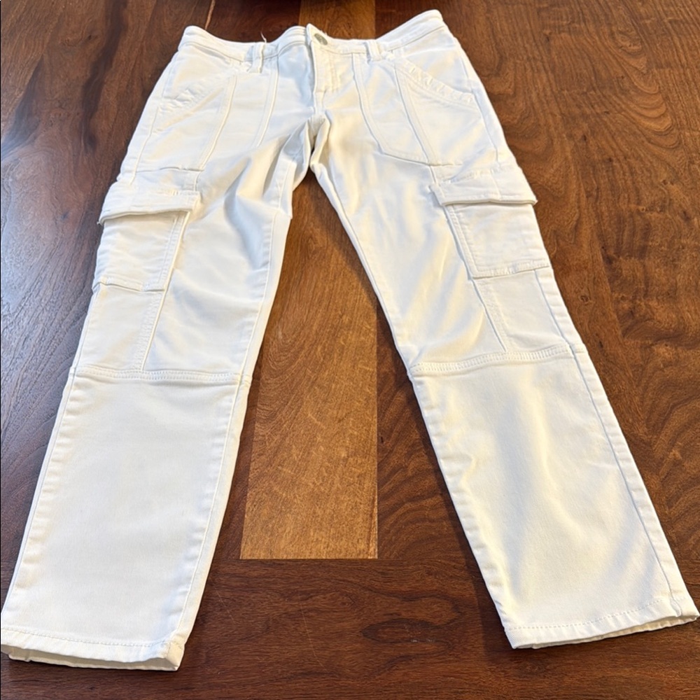 Joie Women's White Cargo Jeans